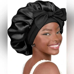 Satin Bonnet for Sleeping Hair Bonnet with Tie Band Head  Wrap Bonnets